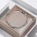 Gold stainless steel double-layer anklet for women, waterproof leg chain with trendy design and elegant appearance.