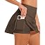 Showlu Smart General Stelle women's high-waisted tennis and golf skirt with pockets, featuring a comfortable fit and athletic style.