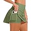 Showlu Smart General Stelle women's high-waisted tennis and golf skirt with pockets, featuring a sporty design and comfortable fit.