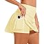 Showlu Smart General Stelle women's high-waisted tennis and golf skirt with pockets, featuring a comfortable fit and athletic style.