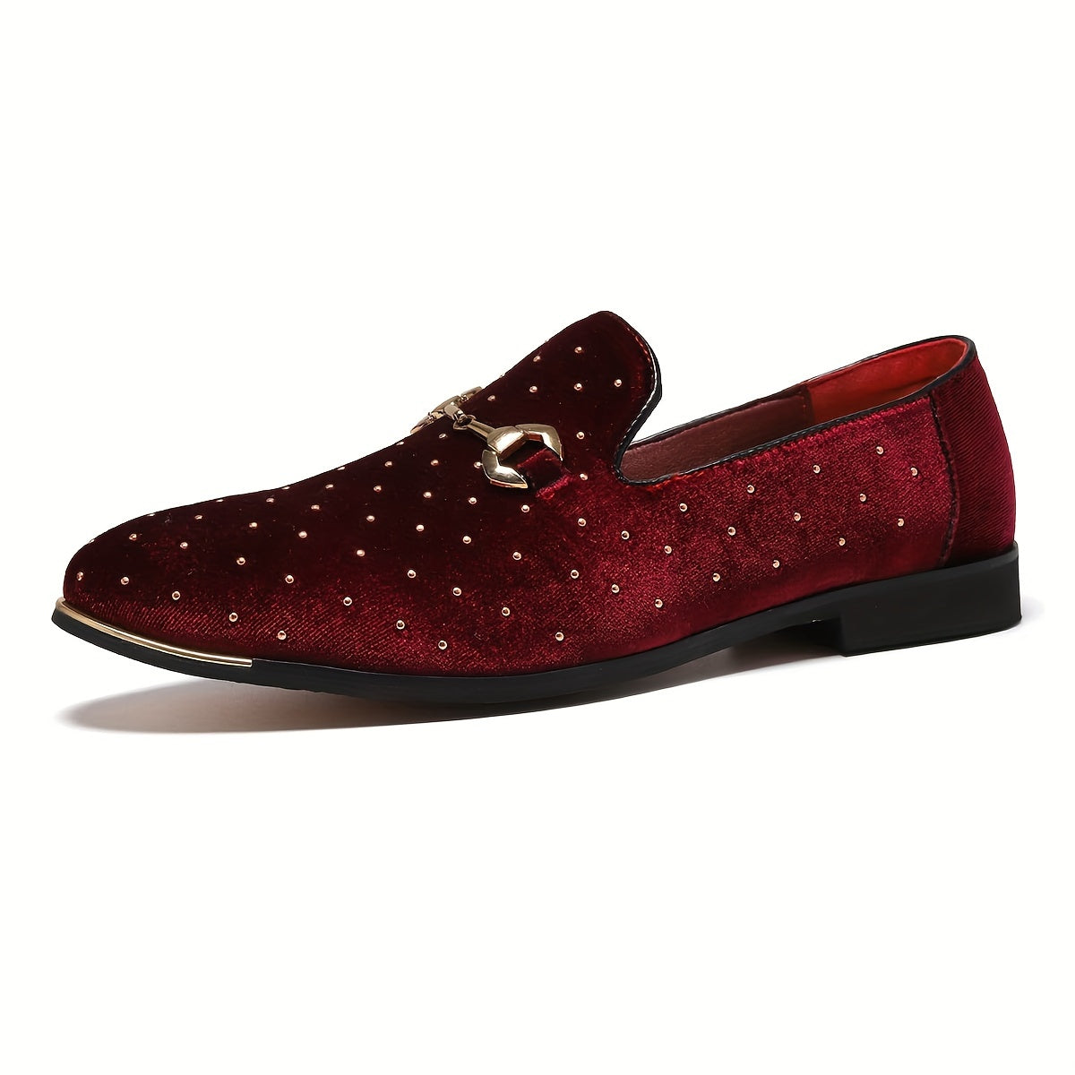 SHOWLU FASHION men's plus size slip-on loafers in soft PU leather, featuring a sleek, comfortable design for casual wear.