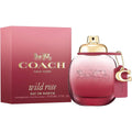 Coach Wild Rose Eau de Parfum for women, featuring a green floral fragrance in a stylish bottle.
