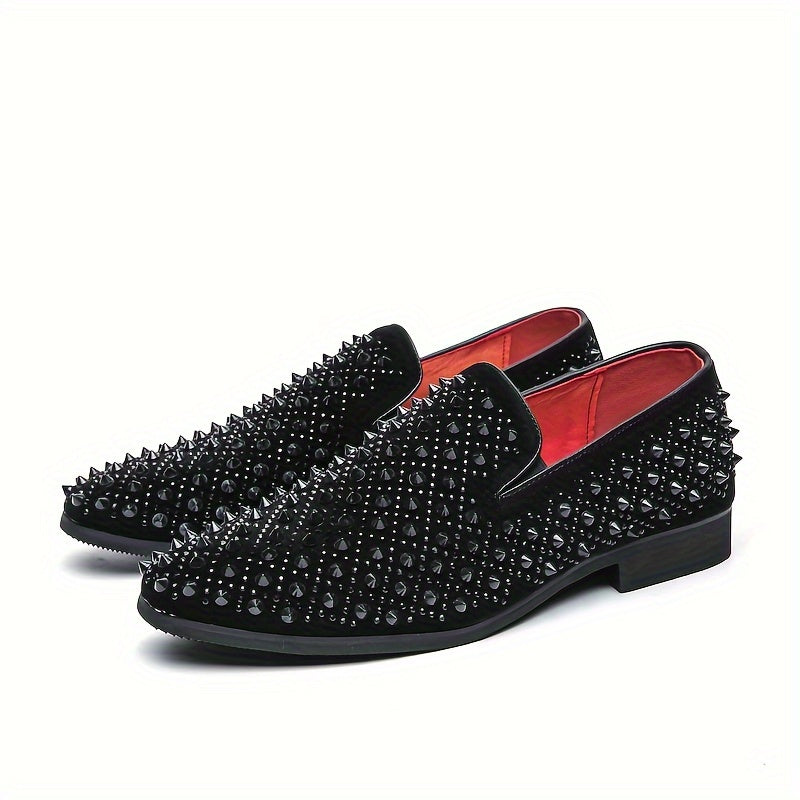 Men's slip-on loafers by SHOWLU FASHION STORE, breathable PU leather casual shoes with a sleek, comfortable design.