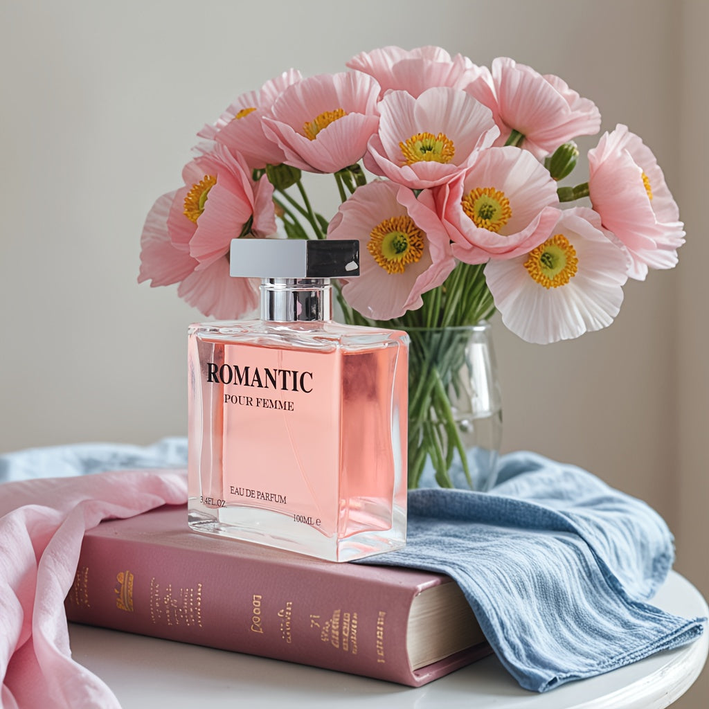SHOWLU FASHION Rose & Ginger Floral Perfume bottle, 100ml, elegant women's fragrance with floral and spicy notes.