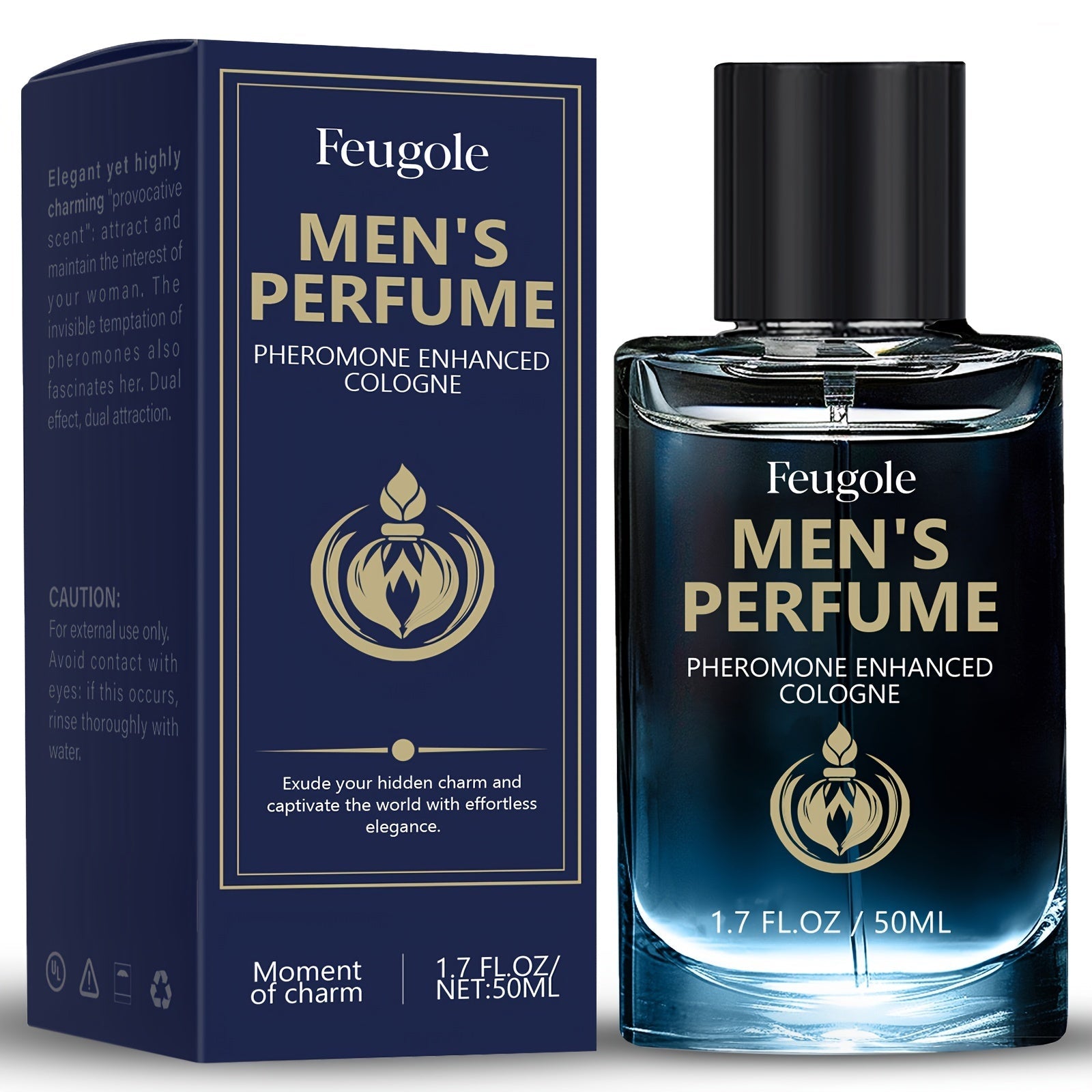 Pheromone Infused Men'S Cologne - Attraction Enhancing, Unique Scent, Long-Lasting Fragrance, Wood Material, No Electricity Needed (1.7 oz) SHOWLU FASHION STORE