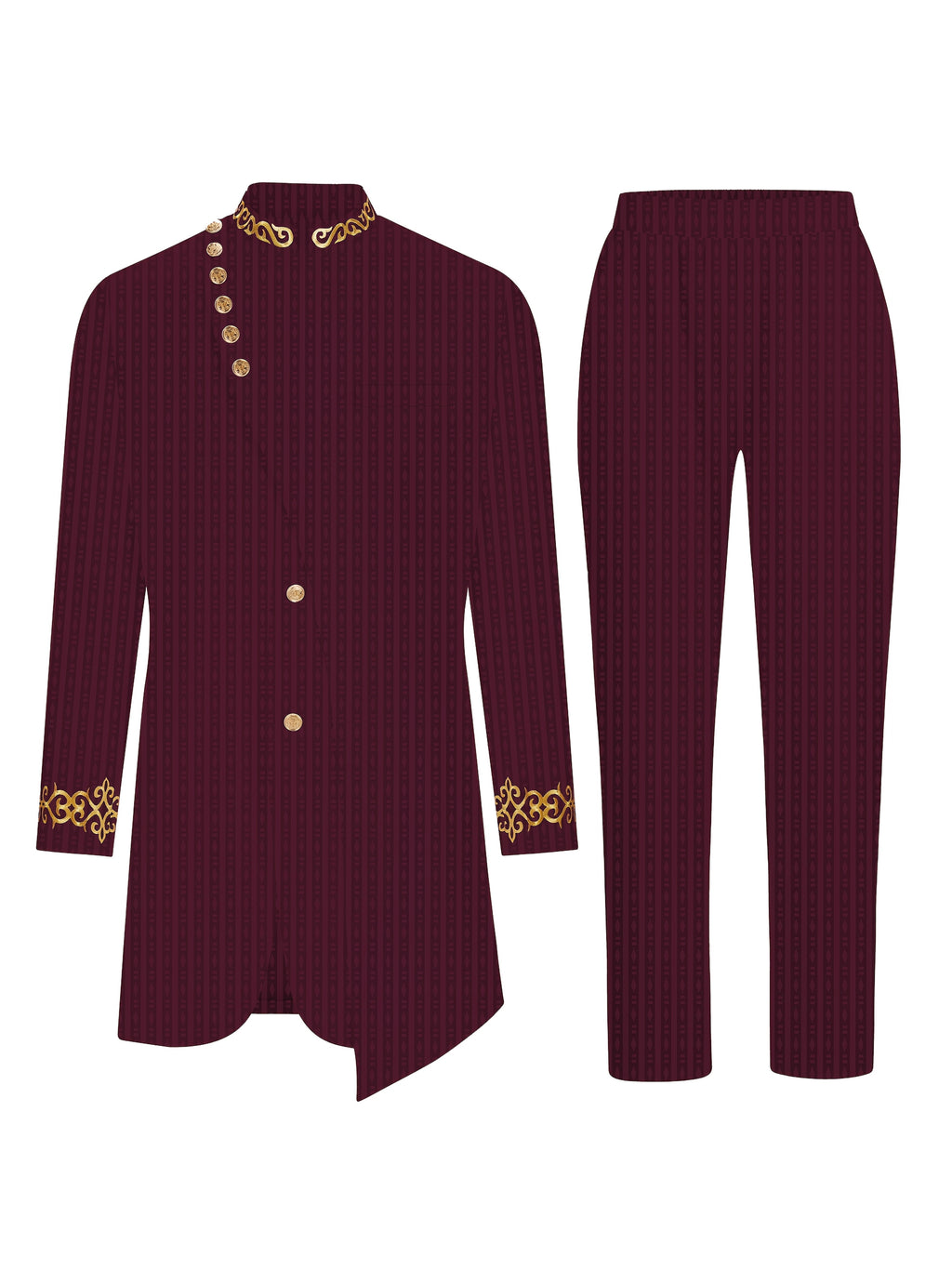 SHOWLU FASHION men's plaid casual two-piece suit with loose fit woven set, featuring a plaid shirt and matching pants.