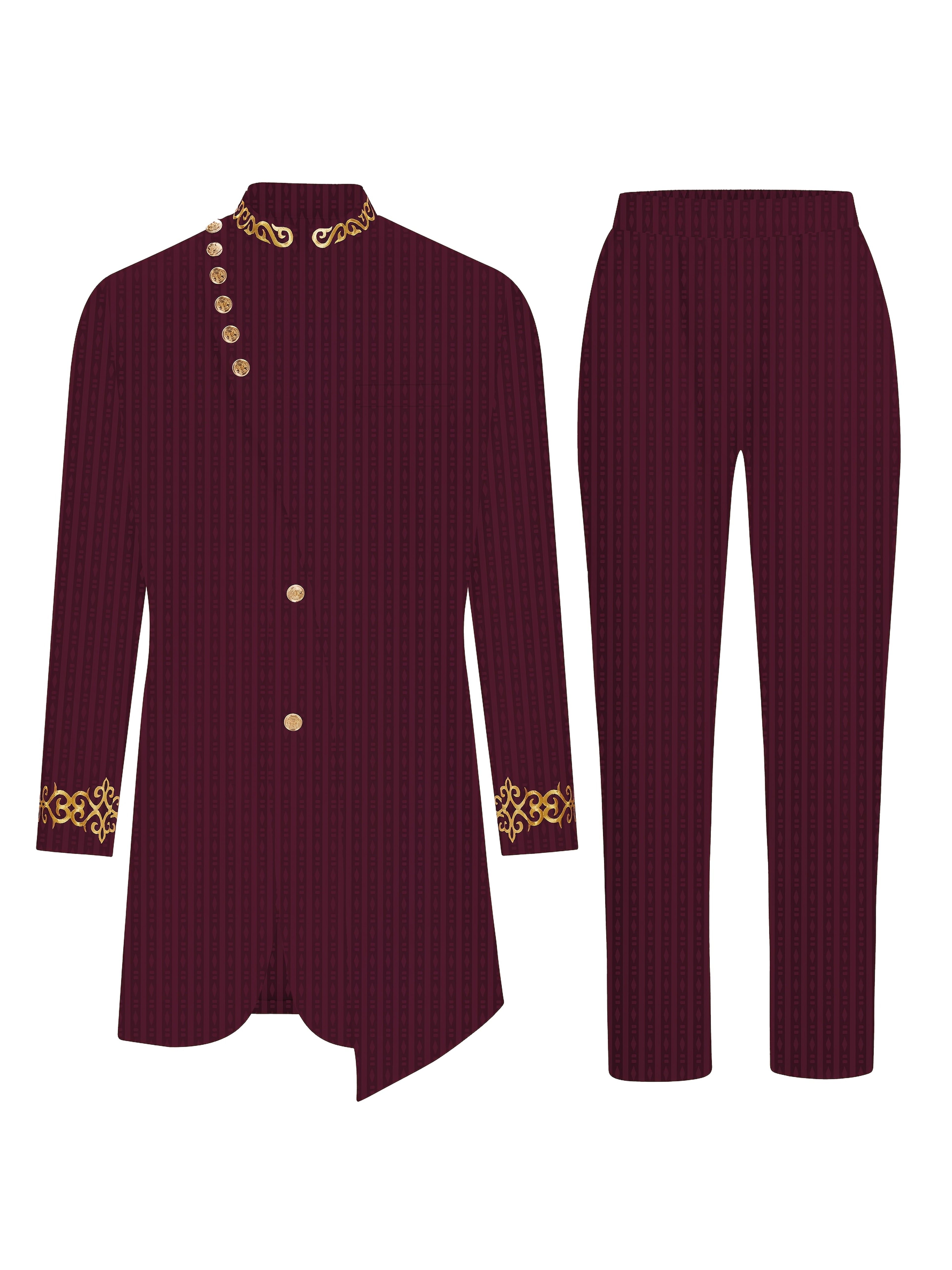 SHOWLU FASHION men's plaid casual two-piece suit with loose fit woven set, featuring a plaid shirt and matching pants.