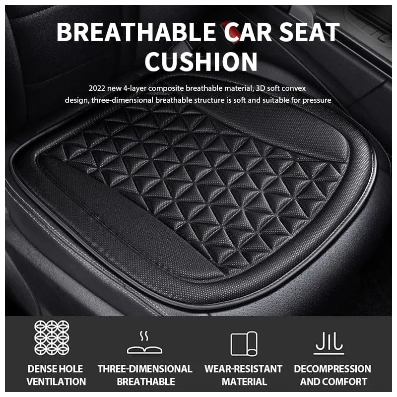 Showlu Fashion Store 3D breathable car seat cover with convex design, heat dissipation, and sweatproof cushion for universal auto seats.