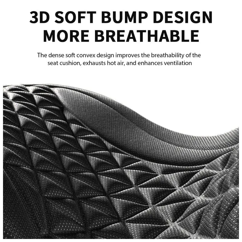 SEAMETAL Showlu Fashion 3D breathable car seat cover with convex design, sweatproof cushion for heat dissipation and comfort.