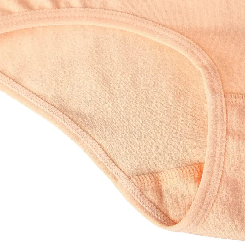Showlu Fashion Store women's high waist cotton postpartum briefs, 3-pack, soft, plus-size underwear for comfort and recovery.