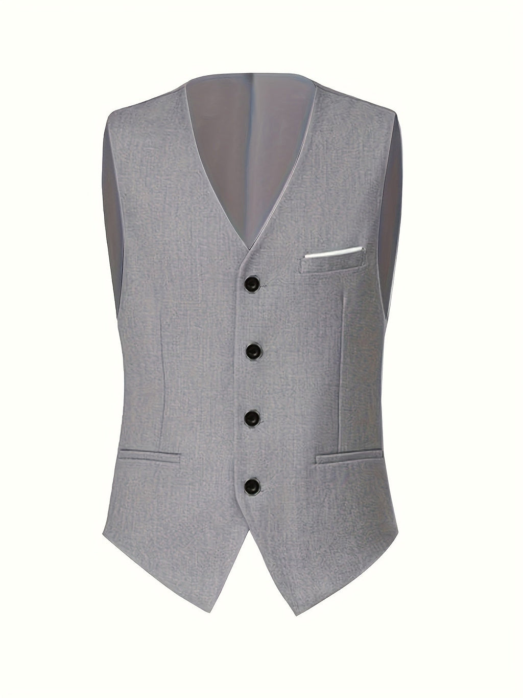 SHOWLU FASHION men's 3-piece suit with shawl collar jacket, matching vest and pants, formal business attire.