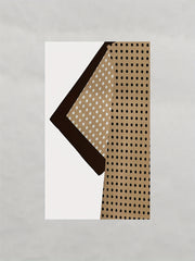 [Trendy T-Shirt] Comfortable Breathable Men's Polka Dot Short Sleeve T-Shirt | Regular Fit All-Season Casual Top with Contrast Brown Accents, Machine Washable, Trendy Urban Style, Durable Casualwear