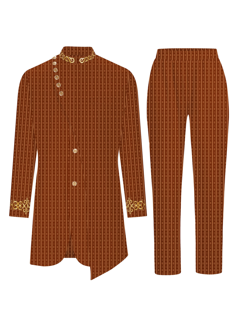SHOWLU FASHION men's plaid casual two-piece suit with loose fit woven set, featuring a plaid blazer and matching trousers.