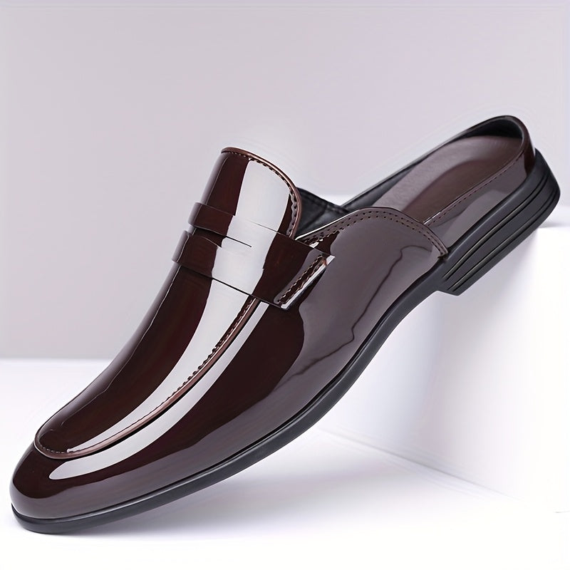 SHOWLU FASHION men's slip-on loafers made of faux leather with non-slip soles, designed as stylish and comfortable mules.