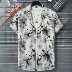 3D Printed Geometry Men's Shirts Color Block Graphics Fashion Button Short Sleeve Lapel Hawaiian Blouse shirts for men Summer - SHOWLU FASHION STORE