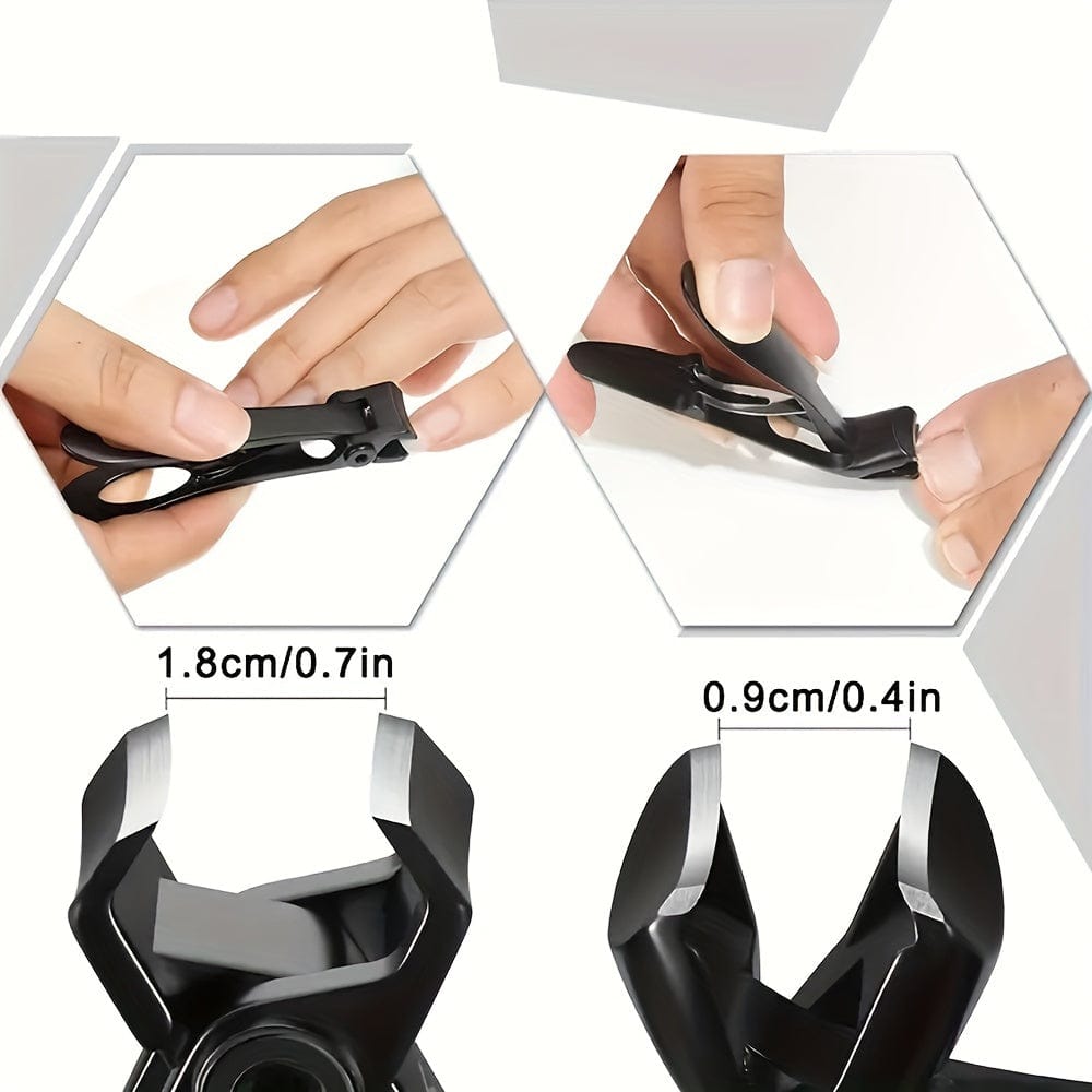 SHOWLU 3-piece stainless steel nail clipper set with file, ideal for thick nails and detailed manicure or pedicure grooming.