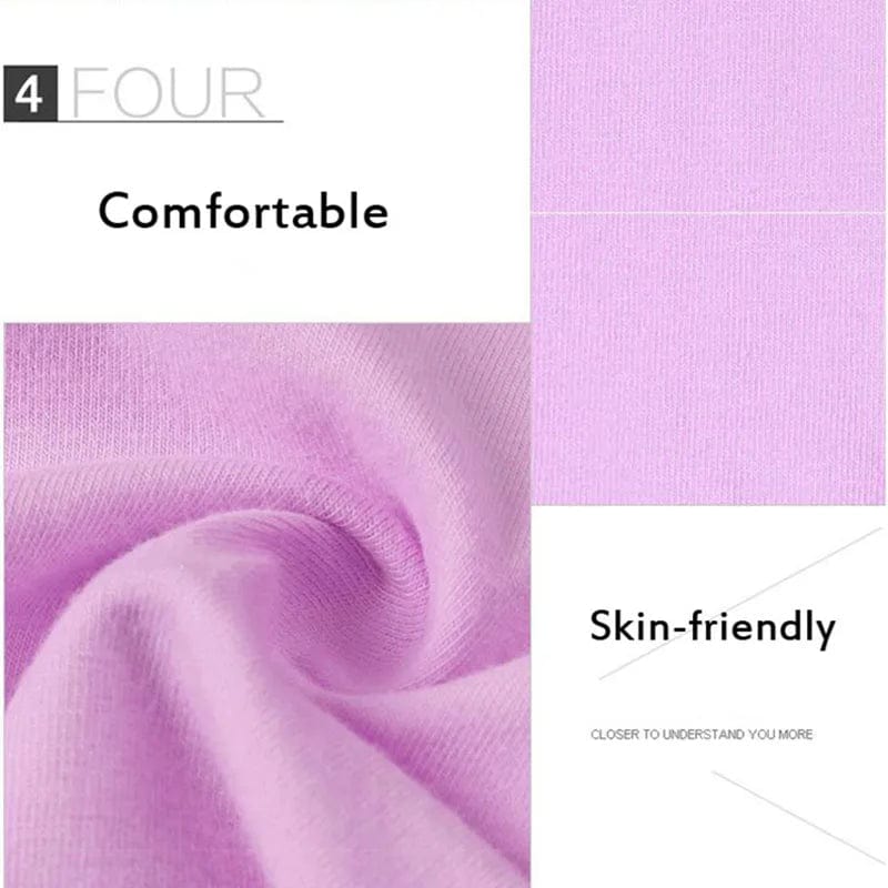 Three pairs of Showlu Women's high waist cotton seamless briefs in plus size, featuring abdominal coverage and comfortable fit.
