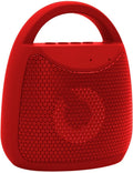 Red Doba 5 Core portable Bluetooth speaker with 40W output, outdoor wireless design, LED party lights, water resistance, and stereo sound