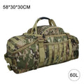 Showlu FASHION STORE military tactical backpack in 40L, 60L, 80L sizes with waterproof fabric, adjustable straps, and durable design.