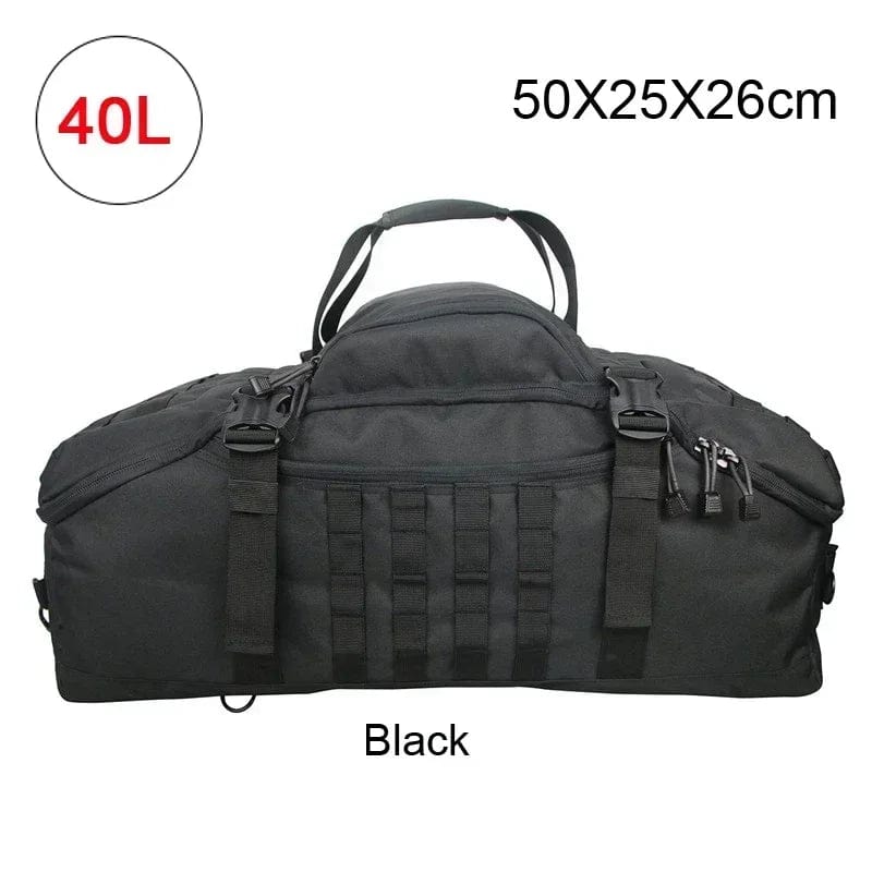 SHOWLU FASHION STORE military tactical backpack in 40L, 60L, 80L sizes with adjustable straps, waterproof duffel for travel and gym.