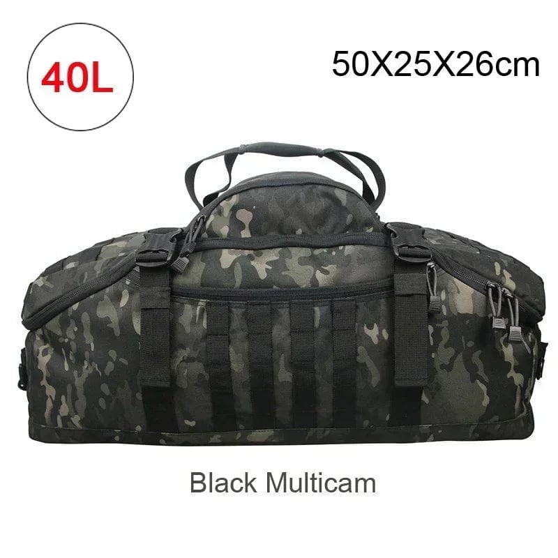 SHOWLU FASHION STORE military tactical backpack in 40L, 60L, 80L sizes with adjustable straps, waterproof travel duffel bag for men and women