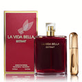 La Vida Bella Extrait perfume for women in 3.4oz floral EDP spray, featuring elegant bottle design and floral fragrance details