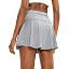 Showlu Smart General SANTINY women's pleated tennis skirt with four pockets, lightweight fabric, and athletic style for active wear.