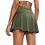 Showlu Smart General women's pleated tennis skirt with four pockets, stylish athletic skirt suitable for tennis and casual wear.