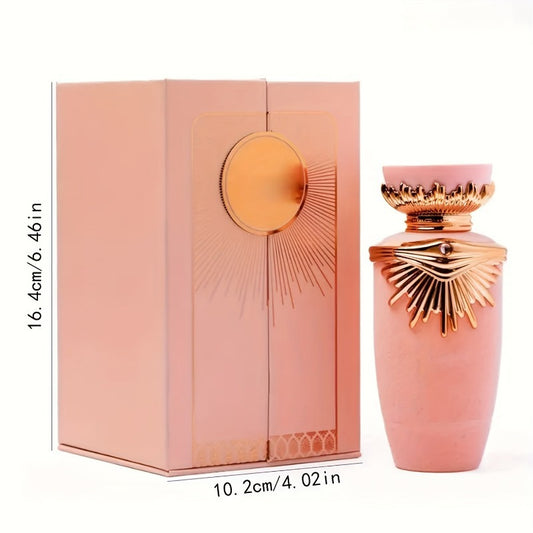 Arab Middle Eastern men's and women's perfume, luxurious fragrance spray, long-lasting fragrance, 3.4 oz/100 ml, floral and fruity scent, portable perfume, suitable for office, work, dating and daily life, perfect choice for