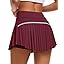 Showlu Smart General JoyGirl women's pleated tennis skirt with built-in shorts, designed for active sports and athletic wear.