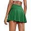 Showlu Smart General SANTINY women's pleated tennis skirt with four pockets, lightweight athletic skirt for tennis and active wear.