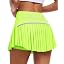Showlu Smart General JoyGirl women's pleated tennis skirt with built-in shorts, stylish athletic skirt for active sports.