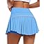 Showlu Smart General JoyGirl women's pleated tennis skirt with built-in shorts, lightweight fabric, and a stylish athletic design.