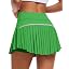 Showlu Smart General JoyGirl women's pleated tennis skirt with built-in shorts, shown on a mannequin.