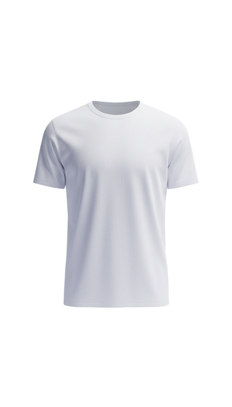 White Cotton Shirt with Tapered Fit