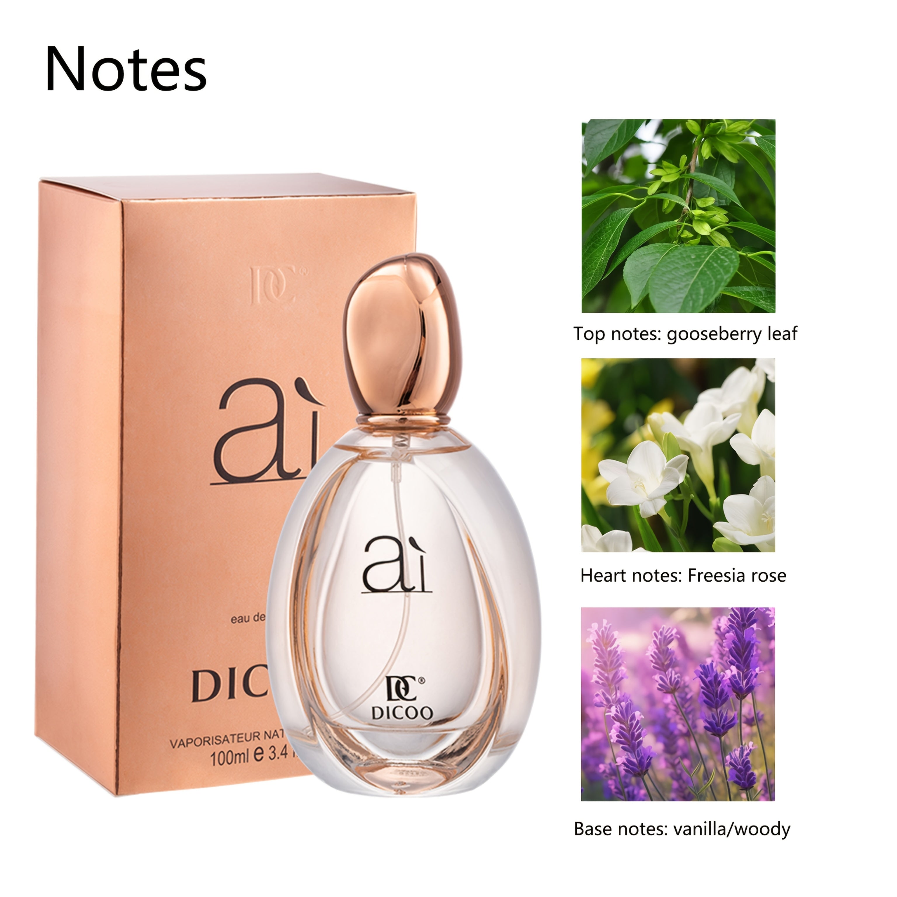 French DICOO women's perfume by SHOWLU FASHION STORE featuring a long-lasting floral fragrance in an elegant bottle.