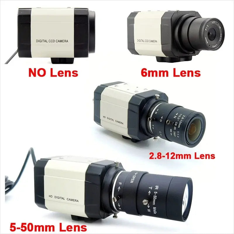 Showlu Fashion Store 4MP USB webcam with 2560x1440 resolution, 5-50mm varifocal zoom lens, suitable for high-quality video calls.
