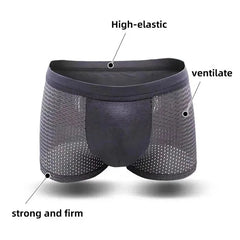 4pcs Men's Panties Men Underwear Boxershorts Men Boxer Men Interior Hombre Calzoncillos Breathable Hombre Bamboo Hole Underpants - SHOWLU FASHION STORE