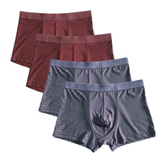 4pcs Men's Panties Men Underwear Boxershorts Men Boxer Men Interior Hombre Calzoncillos Breathable Hombre Bamboo Hole Underpants - SHOWLU FASHION STORE