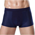4XL men's bamboo fiber boxer shorts from SHOWLU FASHION STORE, breathable solid underwear for men with comfortable fit