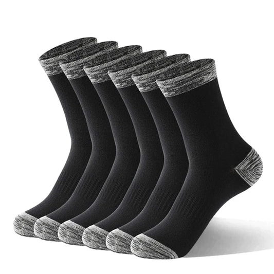 5 Pairs/Lot Men Socks Autumn Winter High Quality Casual Running Black Sports Hiking Socks Male Long Socks Comfortable Size 38 - 44 - SHOWLU FASHION STORE