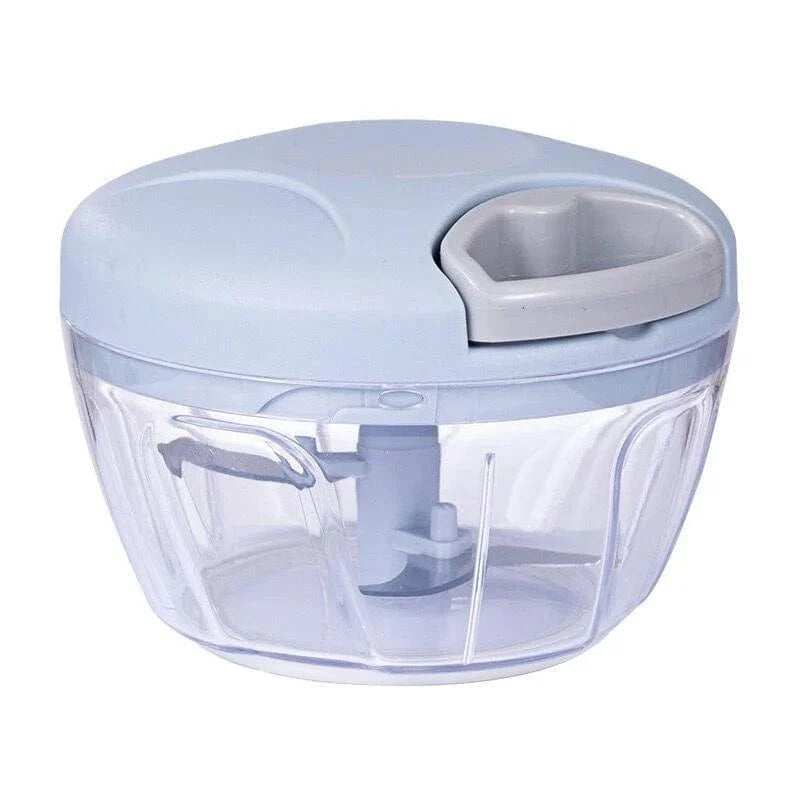 Showlu manual meat mincer and garlic chopper with 500/900ml capacity, rotating garlic press and vegetable cutter for kitchen use