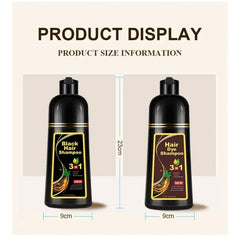 500ml Darkening ShampooGray Hair 3in1 Hair Coloring Covering Darkening Natural Herbal Ingredients Seven Colors Men Women - SHOWLU FASHION STORE