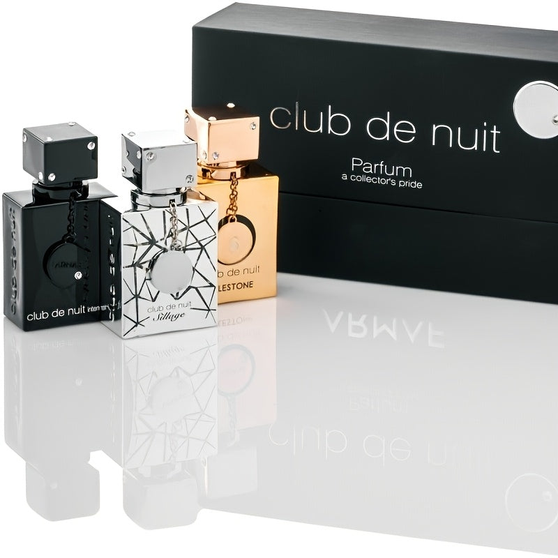 Armaf Nightclub 3 Bottle Gift Set Perfume (1.01oz×3) Each Bottle Offers Long-lasting Fragrance, Perfect For Parties, And Everyday Occasions. With One Set In Hand, Embrace Your Charm Effortlessly! The Gift Box Packaging Makes