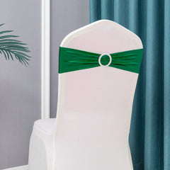 50pcs/Lot Metallic Gold silver Chair Sashes Wedding Chair Decoration Spandex Chair Cover Band for Party Decor birthday sash - SHOWLU FASHION STORE