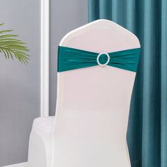 50pcs/Lot Metallic Gold silver Chair Sashes Wedding Chair Decoration Spandex Chair Cover Band for Party Decor birthday sash - SHOWLU FASHION STORE
