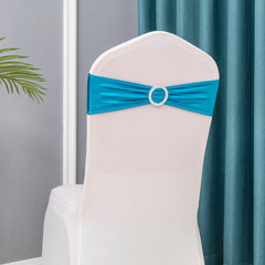 50pcs/Lot Metallic Gold silver Chair Sashes Wedding Chair Decoration Spandex Chair Cover Band for Party Decor birthday sash - SHOWLU FASHION STORE