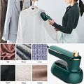 SHOWLU Portable Handheld Travel Steamer Iron with 180° rotatable metal soleplate, compact design for easy travel and quick ironing.