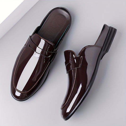 2025 Summer Bestseller - Classic Slip-On Loafers, 2 Colors Available, Light Luxury Men'S Mules with High-Quality Faux Upper & Non-Slip Rubber Sole, 11 Sizes Available, Perfect for Casual, Business, and Formal Occasions, Casua