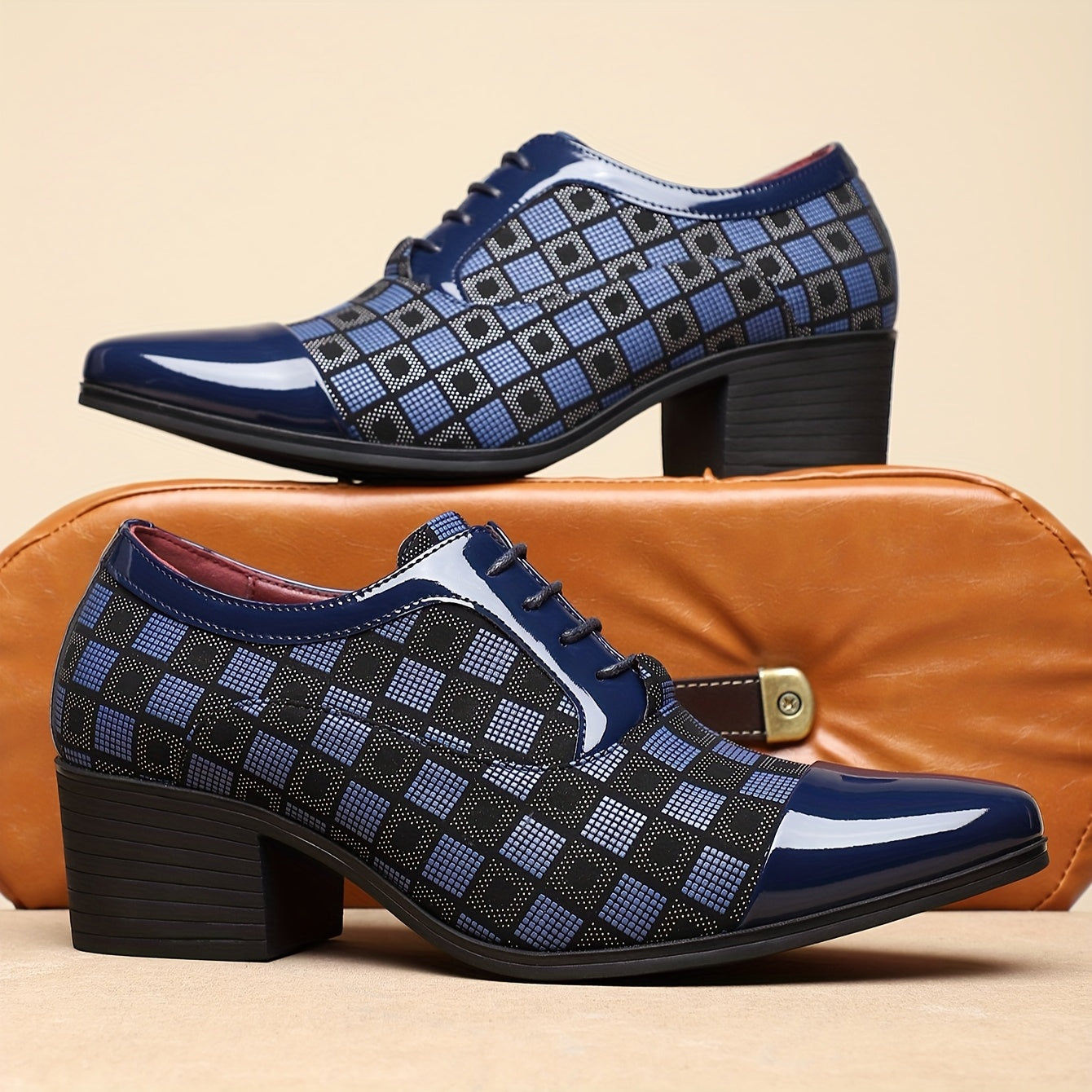 Women's pointed toe slip-on dress shoes by Showlu Fashion in solid PU leather, casual stylish footwear for women.
